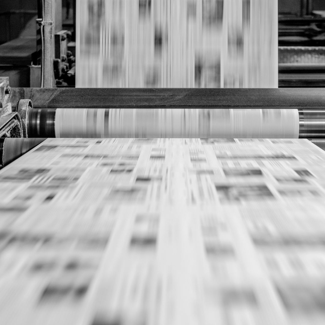 Newspaper printing press